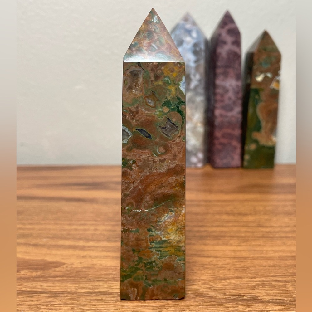 Rainforest Jasper Crystal Tower - image 4